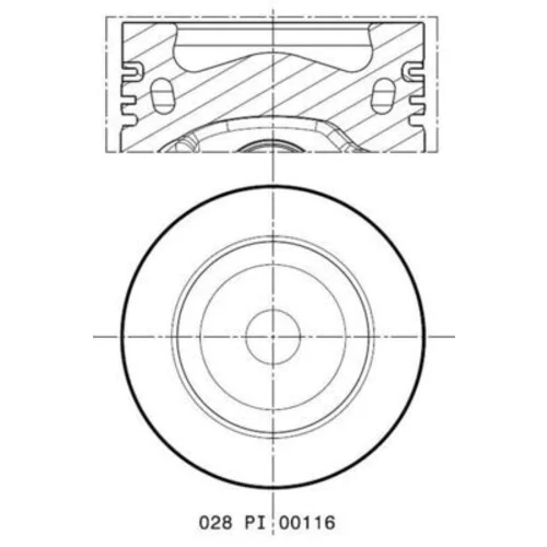 Piest MAHLE 028 PI 00116 002