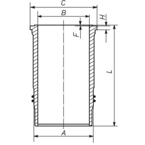 Vložka valcov MAHLE 037 WN 56 01 - obr. 1