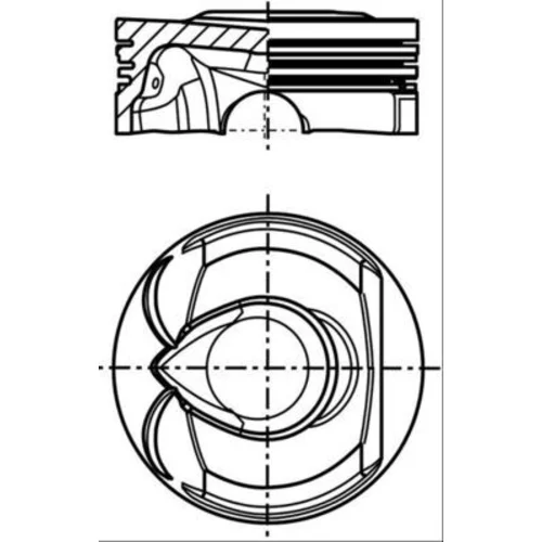 Piest 039 PI 00123 002 /MAHLE/ - obr. 1