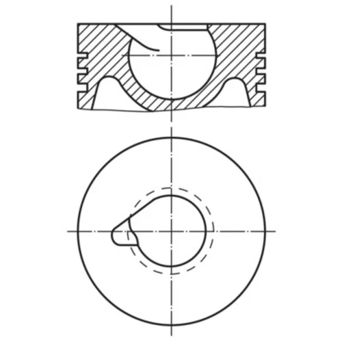 Piest MAHLE 227 34 21 - obr. 1