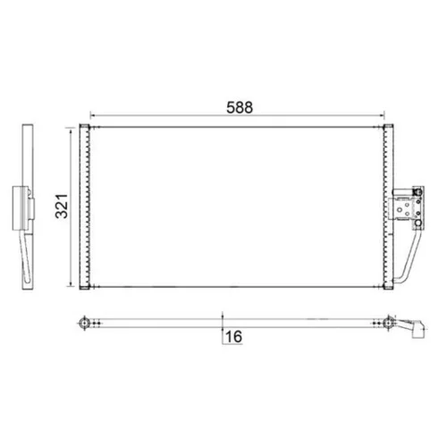 Kondenzátor klimatizácie MAHLE AC 266 000S - obr. 1