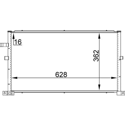 Kondenzátor klimatizácie MAHLE AC 296 001S