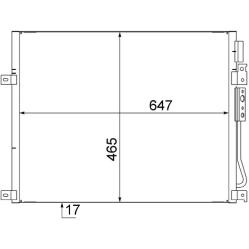 Kondenzátor klimatizácie MAHLE AC 564 000S