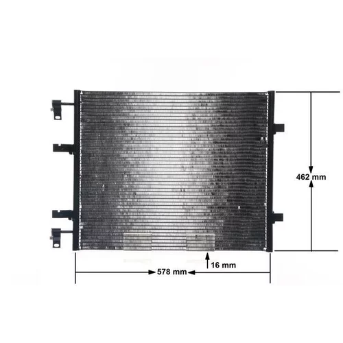 Kondenzátor klimatizácie MAHLE AC 708 000S