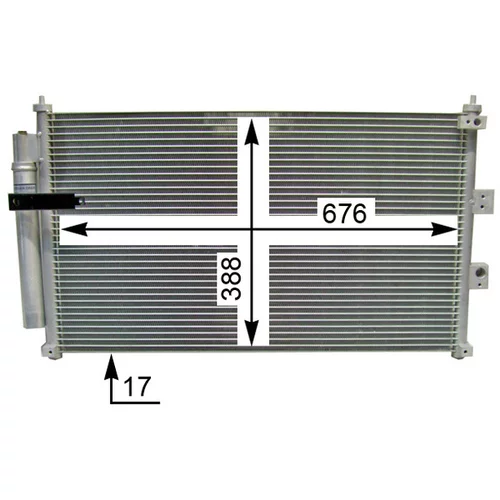 Kondenzátor klimatizácie MAHLE AC 835 000S - obr. 4