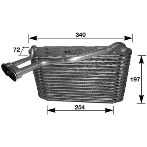 Výparník klimatizácie MAHLE AE 34 000S