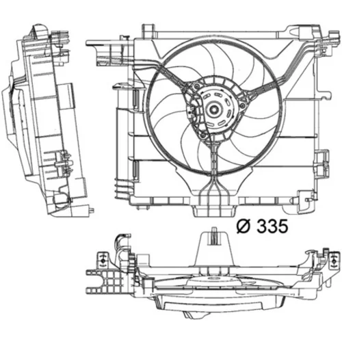 Ventilátor chladenia motora MAHLE CFF 211 000P - obr. 1