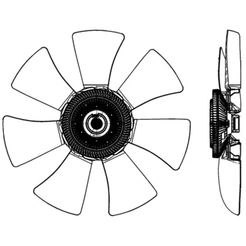 Ventilátor chladenia motora MAHLE CFF 491 000P - obr. 3