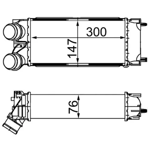 Chladič plniaceho vzduchu MAHLE CI 367 000S - obr. 1