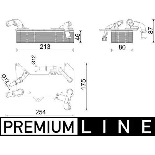 Chladič oleja automatickej prevodovky MAHLE CLC 287 000P