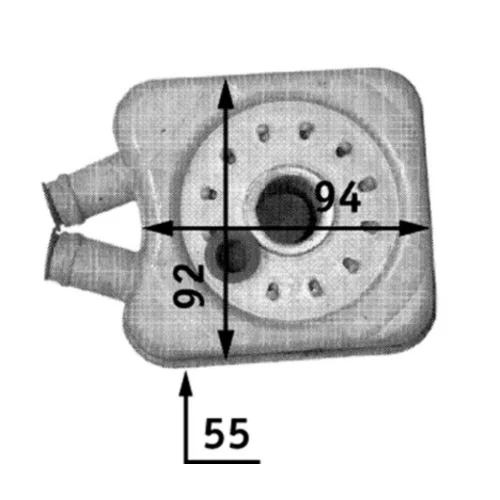 Chladič motorového oleja MAHLE CLC 45 000S - obr. 1
