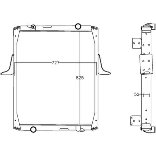 Chladič motora MAHLE CR 1221 000P - obr. 1