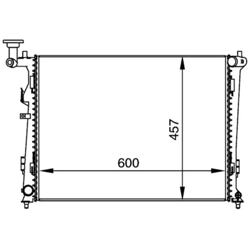 Chladič motora MAHLE CR 1366 000P