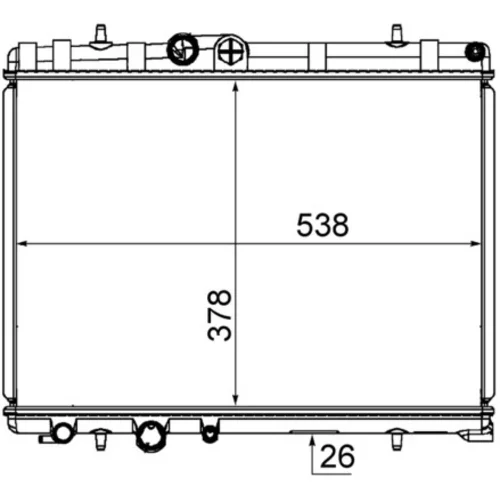 Chladič motora MAHLE CR 1863 000S