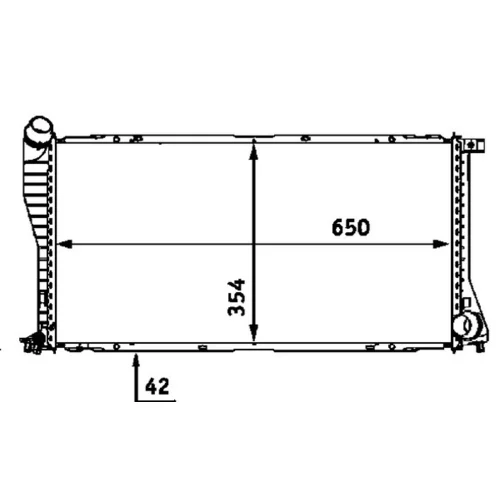 Chladič motora MAHLE CR 288 000S