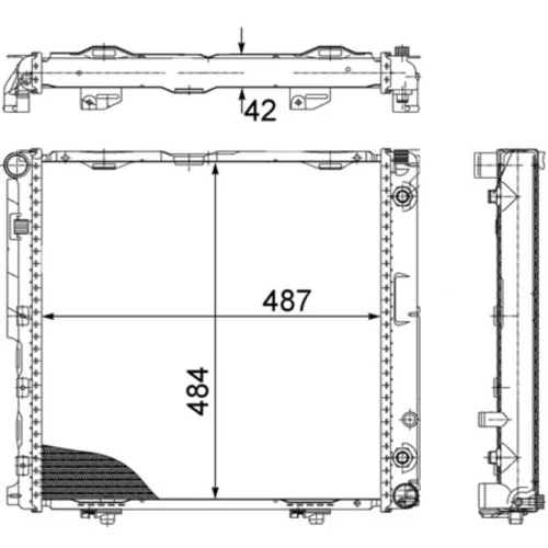 Chladič motora MAHLE CR 291 000S - obr. 1