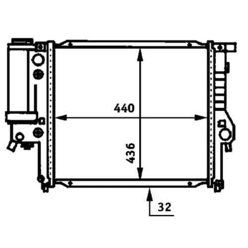 Chladič motora MAHLE CR 333 000S