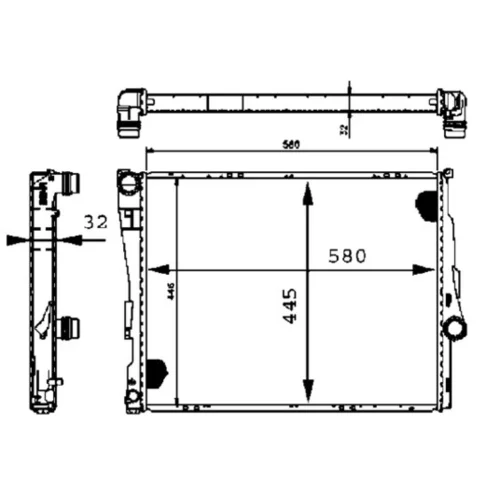 Chladič motora MAHLE CR 455 000S - obr. 12