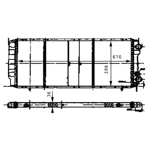 Chladič motora MAHLE CR 474 000P - obr. 1