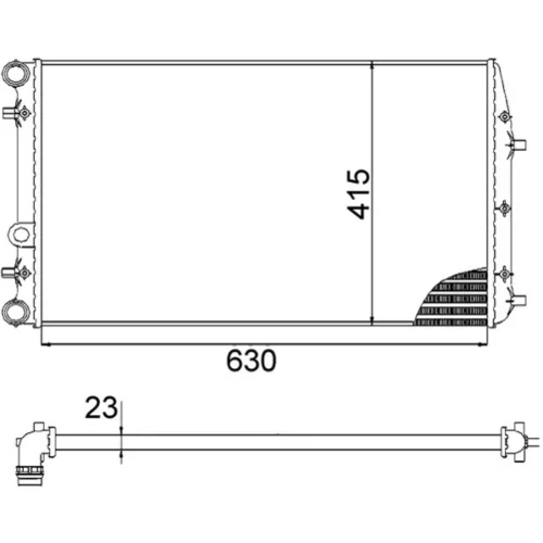 Chladič motora MAHLE CR 505 000S - obr. 11