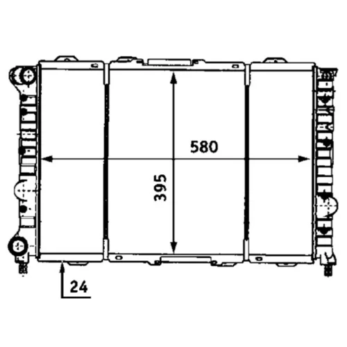 Chladič motora MAHLE CR 521 000S - obr. 1