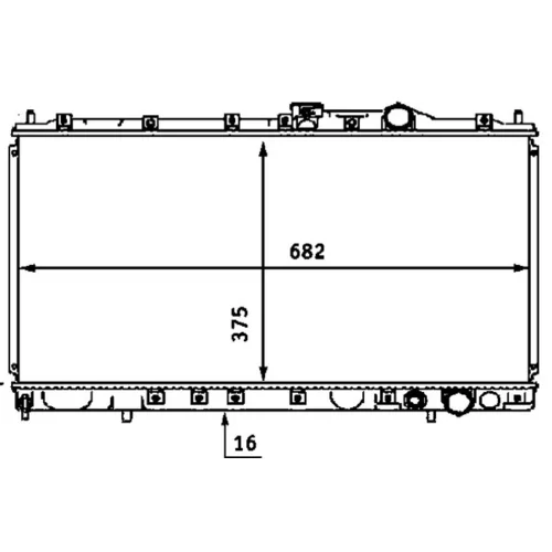 Chladič motora MAHLE CR 537 000S - obr. 1