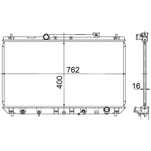 Chladič motora MAHLE CR 548 000S