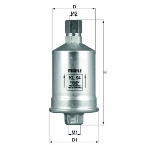 Palivový filter MAHLE KL 94 - obr. 2