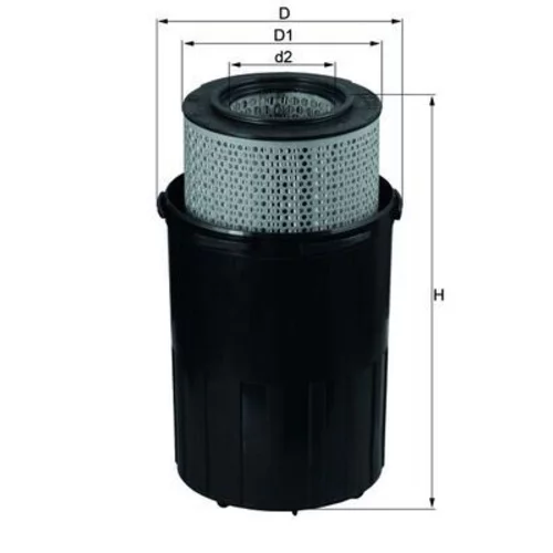 Vzduchový filter MAHLE LX 388