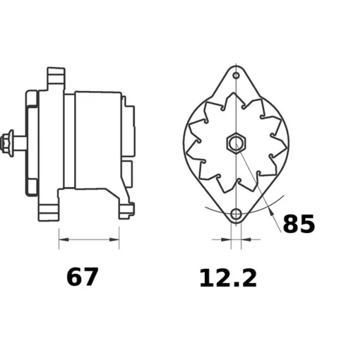 Alternátor MAHLE MG 288 - obr. 1