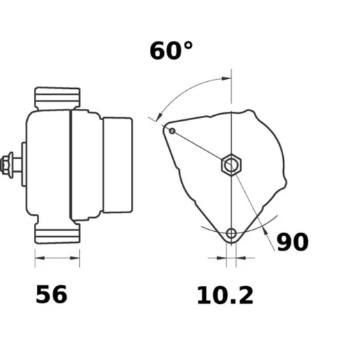 Alternátor MAHLE MG 344 - obr. 1