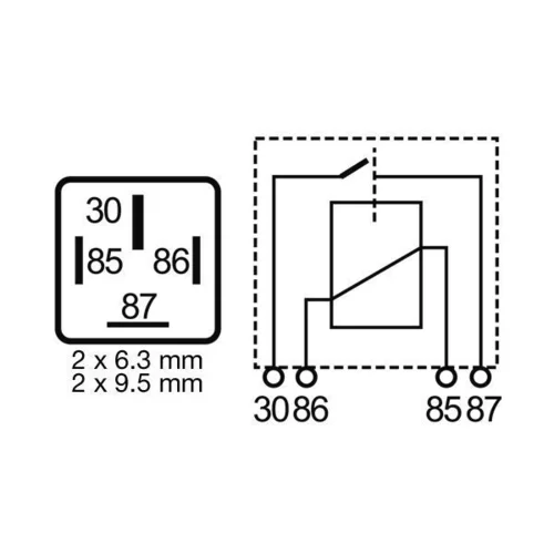 Relé pracovného prúdu MAHLE MR 26 - obr. 1