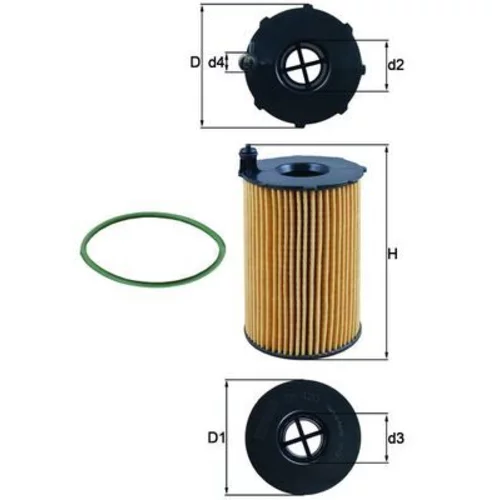 Olejový filter MAHLE OX 420D