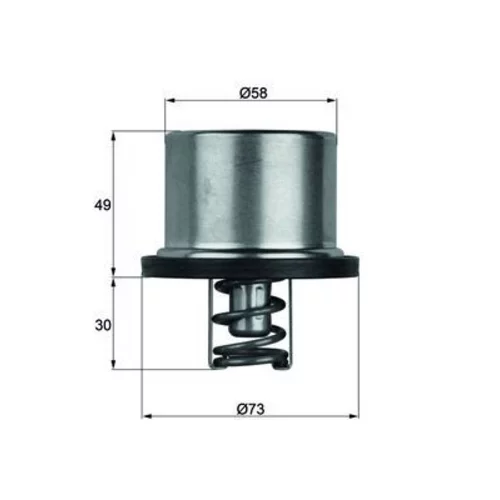 Termostat chladenia MAHLE THD 1 82 - obr. 2