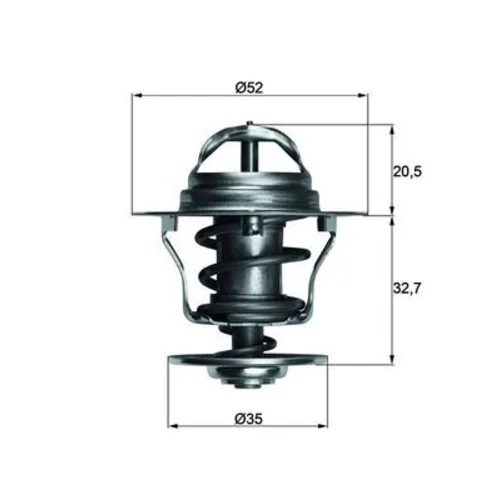 Termostat chladenia MAHLE TX 12 88D - obr. 2