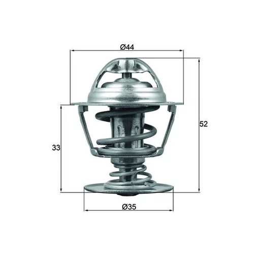 Termostat chladenia MAHLE TX 173 88D - obr. 2