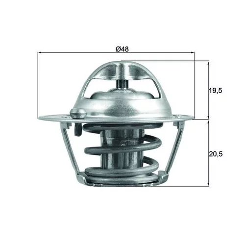 Termostat chladenia TX 204 82D /MAHLE/ - obr. 2