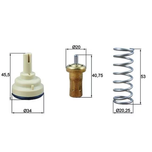 Termostat chladenia MAHLE TX 209 80D