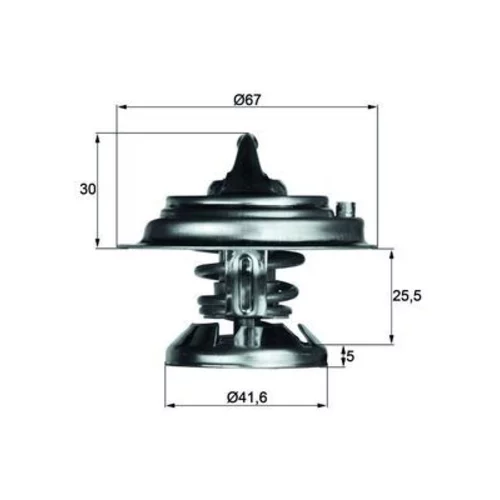 Termostat chladenia MAHLE TX 29 80D - obr. 2