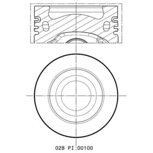 Piest MAHLE 028 PI 00100 001 - obr. 1