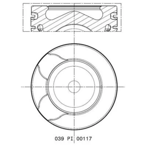 Piest MAHLE 039 PI 00117 000 - obr. 1