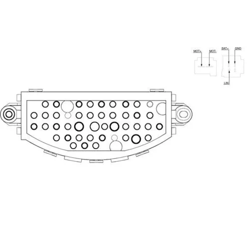 Regulator, ventilator vnutorneho priestoru ABR 22 000S /MAHLE/ - obr. 3