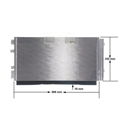 Kondenzátor klimatizácie MAHLE AC 44 000S - obr. 11