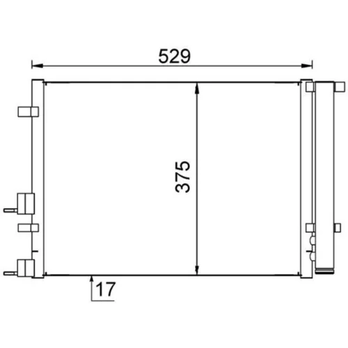 Kondenzátor klimatizácie AC 706 000S /MAHLE/