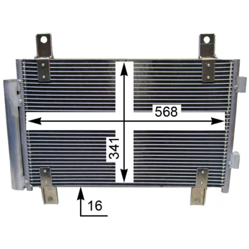 Kondenzátor klimatizácie MAHLE AC 833 000S - obr. 4