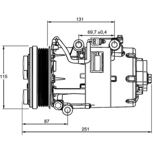 Kompresor klimatizácie MAHLE ACP 868 000P - obr. 6