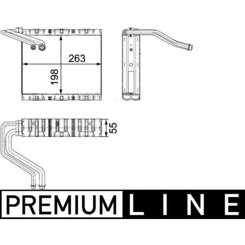 Výparník klimatizácie MAHLE AE 85 000P