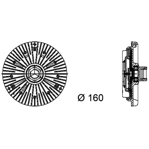 Spojka ventilátora chladenia MAHLE CFC 93 000P - obr. 1