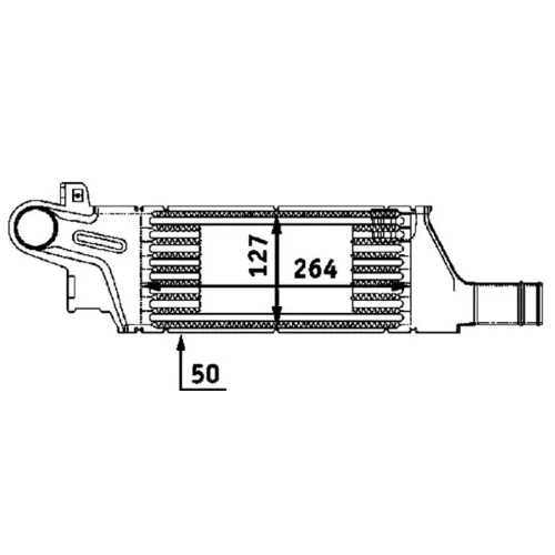 Chladič plniaceho vzduchu MAHLE CI 57 000P - obr. 3