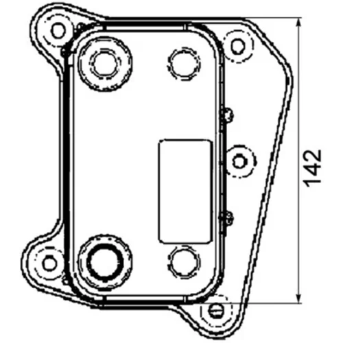 Chladič motorového oleja MAHLE CLC 38 000P - obr. 1